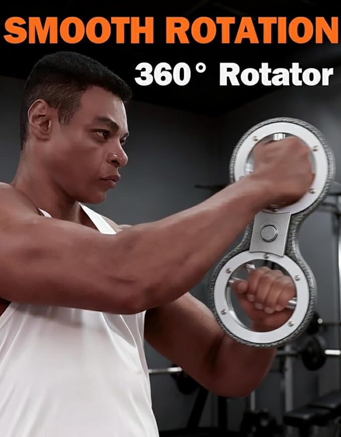 Fitarc 6/12/15 LB Rotator Burn Machine,Spinning Burn Rotator,Grip Strength Trainer,Arm Workout Equipment,Multifunctional Hand and Forearm Trainer,Arm and Shoulder Strength Training for Home and Gym