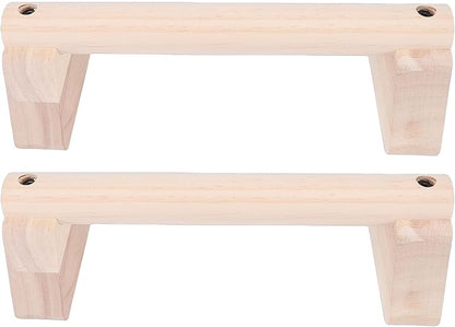 Diydeg Wood Push Up Bar, Parallettes Bars with Non Slip Base, Handstand Trainer Pushup Handles, Calisthenics Equipment for Men and Women Strength Training, Home Fitness, Workout