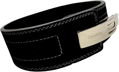 Black Weight Lifting Belt with Ajustable Buckle, 4" Wide & 10mm Thickness | for Powerlifting and Gym (1 Count)