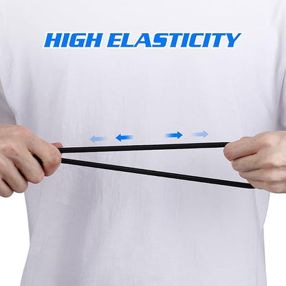IMIKEYA Resistance Bands: 1 Pair Stepper Resistance Band Fitness Exercise Bands with Handles Fitness Bands Pull Ropes Exercising Bands Resistance Bands for Workout Strength Training at Home, Black