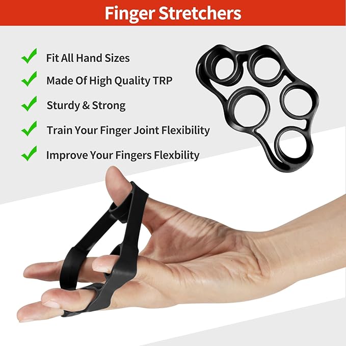 Adjustable Grip Strength Trainer Kit 5-in-1 with Counter, Hand Gripper & Finger Exerciser for Forearm Strength, Physical Therapy for Carpal Tunnel & Arthritis, Portable Workout Equipment for Rock Climbing & Gym, Gifts for Men