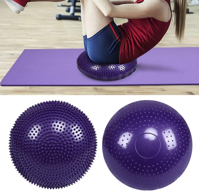 Soft Yoga Balance Board,Disc Gym Stability Air Cushion Massage Pad Without Inflator Pump
