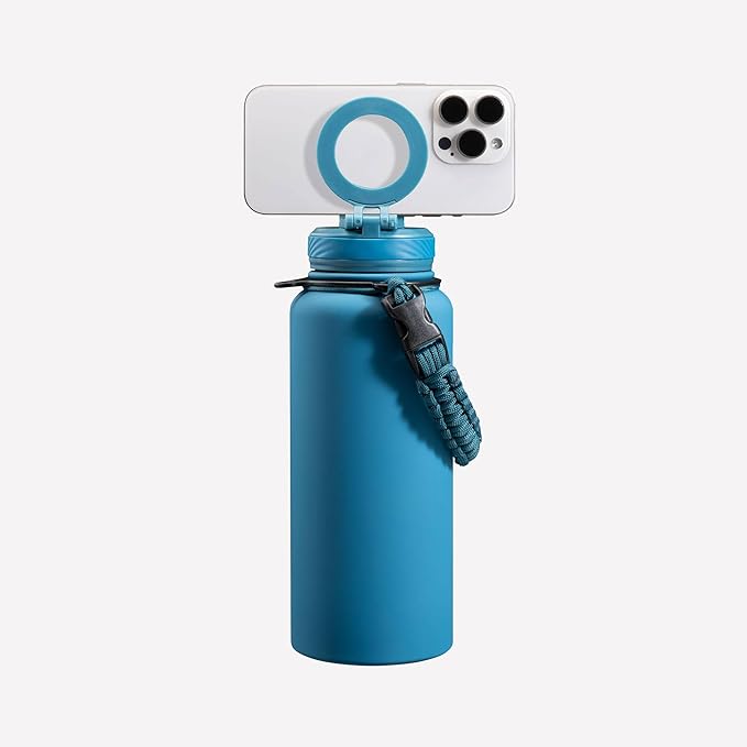 ZTAR Insulated Stainless Steel Water Bottle – Compatible with Magsafe usable as Tripod, Leak-Proof, Keeps Drinks cool or warm, For Travel, Gym, and Office, Ideal Gift for Women, Men & Kids, 32 oz