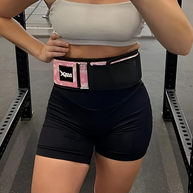Self Locking Neoprene Gym Weight Lifting Belts for Men Women, Lumbar Support Stability, Adjustable Design, Fit Straps, Deadlifts, Training, Bodybuilding