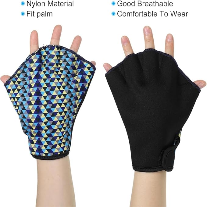 Sports Swimming Gloves Aquatic Swim Training Glove Neoprene Webbed Fitness and Water Aerobics Resistance Gloves for Men Women