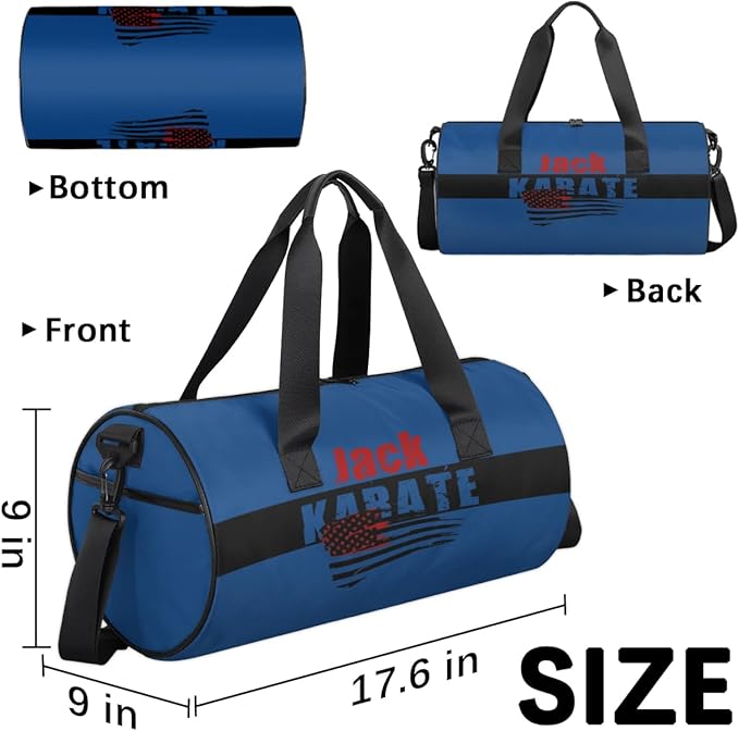 Personalized-Martial-Arts-Gear-Bag for Karate Teakwondo, Custom Jiujitsu Bag for Boys, Karate Teakwondo Bag for Gear Waterproof Lightweight Large USA