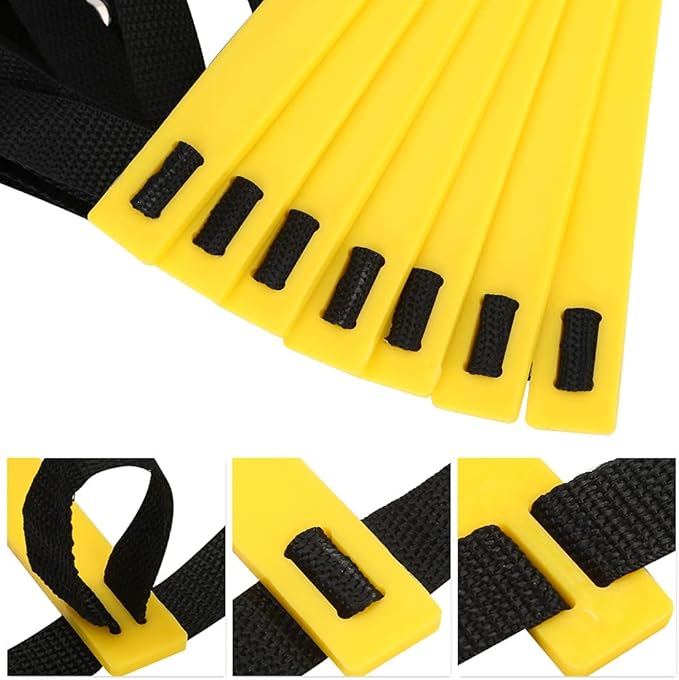 Durable Speed Agility Ladder for Soccer Football Training Portable Foldable Footwork Ladder PP Rungs Nylon Straps 7 10 13 Rung Options