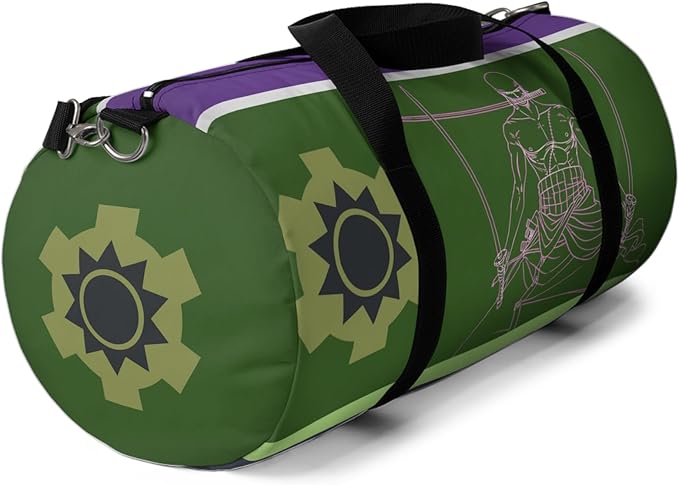 Anime Gym Bag for Women Men - Large Capacity Waterproof Workout Fitness Travel Sports Bags Fashion Street Camping ExpandaCLe Carry On Duffle Bag For Couple (Green Zzro) PTY
