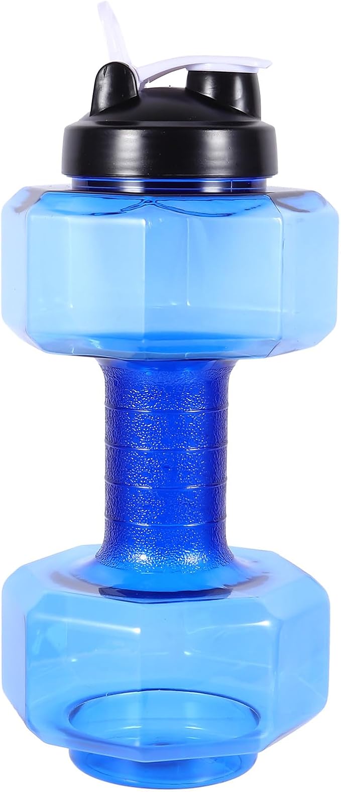 Cabilock Dumbbell Style Exercise Water Bottle 2600ml Plastic Sports Water Kettle Large Capacity for Gym Workout Hydration
