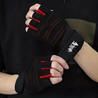 Weight Lifting Gloves, Supportive Gym Gloves for Fitness, Crossfit, and Weight Training for Men & Women, Non-Slip, Durable Workout Gloves with Wrist Support