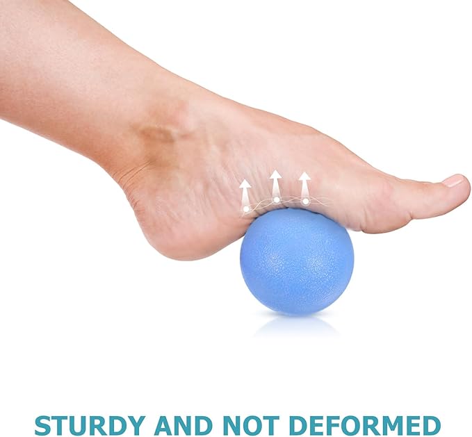 Trigger Point Massage Ball Peanut Massage Ball 2pcs Set for Myofascial Release Deep Tissue Foot and Back Relief Fitness Roller for Muscle Knot Therapy
