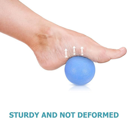 Trigger Point Massage Ball Peanut Massage Ball 2pcs Set for Myofascial Release Deep Tissue Foot and Back Relief Fitness Roller for Muscle Knot Therapy