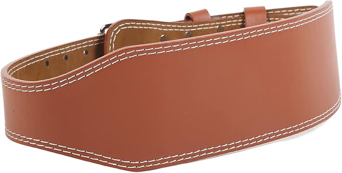 Huleo Weight Lifting Belt, Waist Sports Belts stabilize The Spine for Men for Squats Brown