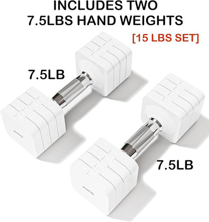 15LB 20LB 30LB 40LB 50LB Adjustable Dumbbell Set Free Weights Dumbbells Set for Women Men Hand Weights Sets Adjust Dumbbell Weight Sets for Home Gym Exercise Workout Strength Training Equipments