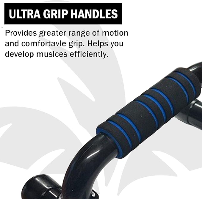 Push Up Bar. Home Workout Equipment Pushup Handle with Cushioned Foam Grip and Non-Slip Sturdy Structure for Men Women