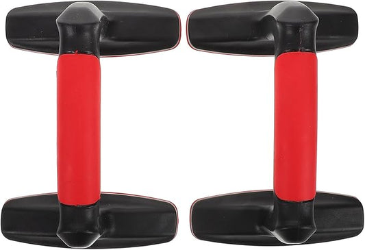 HEMOTON 2pcs Calisthenics Push up Bars with Non-slip Base Plastic Push up Handles for Home Gym Strength Training for Men and Women Fitness Workouts