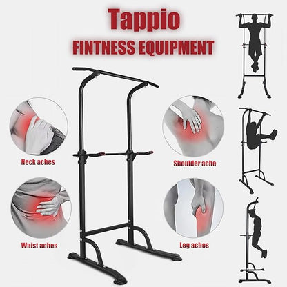 Power Tower Pull Up Bar for Home Gym, Multi Functional Pull Up Bar Stand Dip Bar Station, Adjustable Height Workout Dip Station Strength Training Fitness Equipment