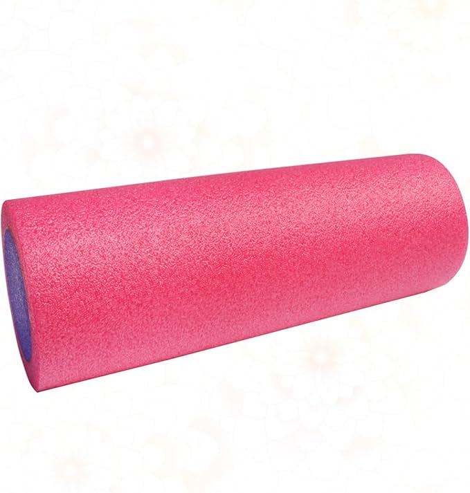 Luxshiny Yoga Roller Foam Massage Stick Epe Solid Balance Fitness Roller Pink 30x15cm for Muscle Pilates Exercise Yoga Accessories