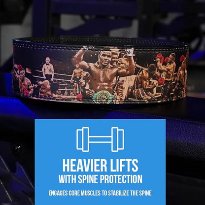 Katamu Premium Leather Lever Weightlifting Belt – Secure Steel Lever, Powerlifting Support for Deadlifts, Squats & Heavy Lifts - Lift More, Look Good