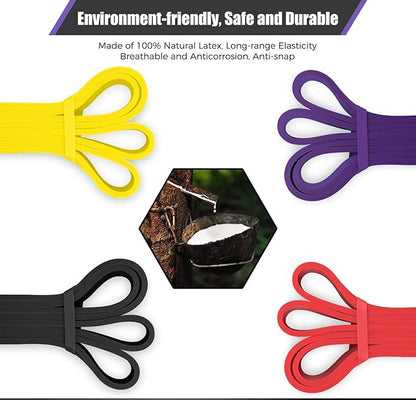 VEICK Resistance Bands for Working Out, Exercise Bands, Workout Bands, Pull Up Assistance Bands, Long Heavy Stretch Bands Set for Men Women, Power Weight Gym at Home Fitness Equipment