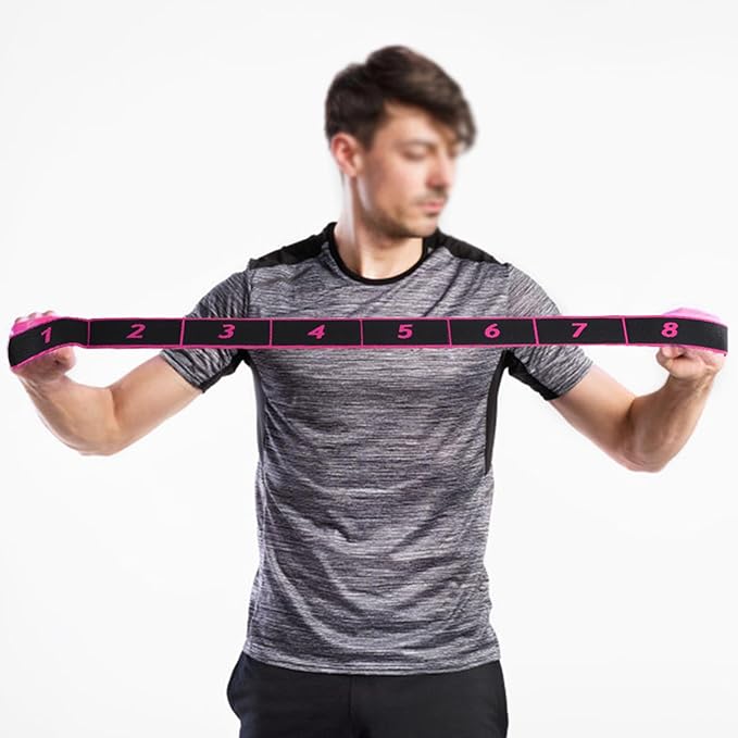 Elastic Exercise Bands, Physical Therapy Bands Yoga Stretching Strap Exercise Accessory Elastic Strap for Home Gym Fitness