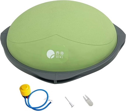 exercise balance ball, half a yoga ball, fitness ball, suitable for core stability training in home gyms, non-slip surface, and balance sports equipmen