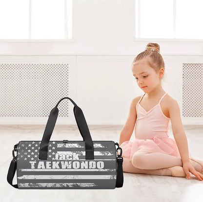 Personalized-Martial-Arts-Gear-Bag for Karate Teakwondo, Custom Jiujitsu Bag for Boys, Karate Teakwondo Bag for Gear Waterproof Lightweight Large USA