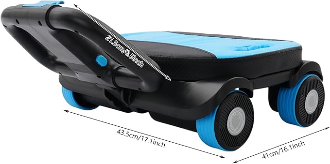 Ab Roller Wheel, 4-Wheel Abdominal & Core Strength Trainer for Home Gym Fitness, Exercise Wheel with Knee Pad for Beginners to Advanced Users