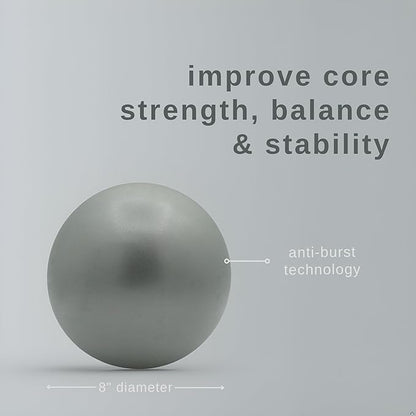 Pilates Pro Power Pack - Workout Essentials - 2.2lb Hand Weights, 2.2lb Ankle Weights/Wrist Weights, Resistance bands, Pilates Ball, Canvas Tote Bag - For Beginners or Advanced - Home or Gym/Studio Use.