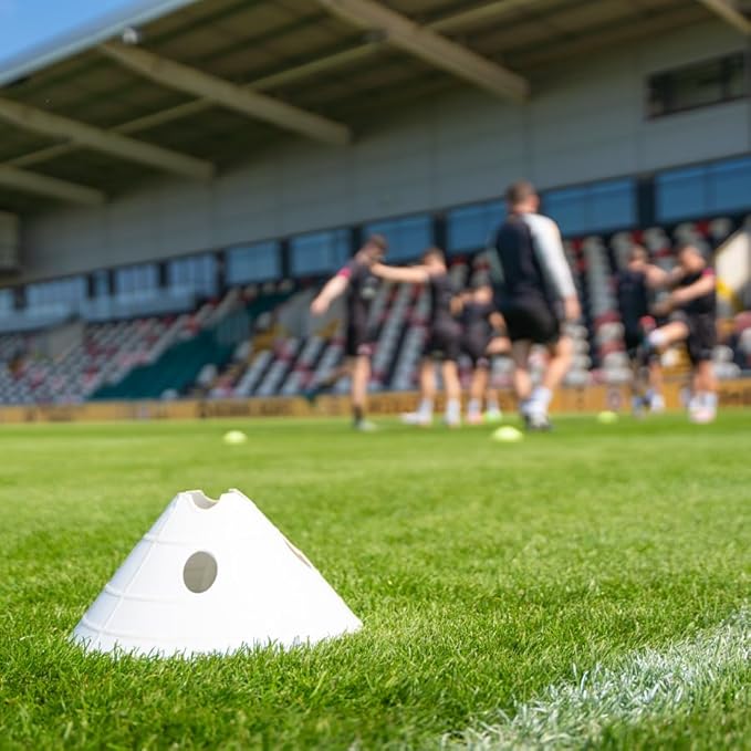 FORZA Soccer SuperCone Training Marker Domes [20 Pack] | Jumbo 5.5in Cones for Speed & Agility Training | Heavy-Duty Weatherproof PVC Options