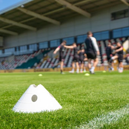 FORZA Soccer SuperCone Training Marker Domes [20 Pack] | Jumbo 5.5in Cones for Speed & Agility Training | Heavy-Duty Weatherproof PVC Options