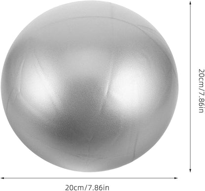 Beaupretty Mini Pilates Yoga Balance Ball 20cm PVC Non-Slip Stability Ball for Home Workouts and Core Training Fitness