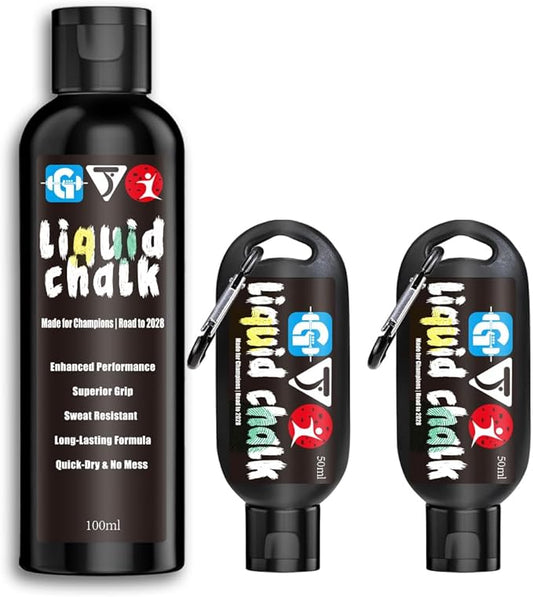 Liquid Chalk Mess-Free Gym Chalk 7’s Quick-Drying for Weightlifting, Gymnastics, Rock Climbing, Pole Dancing Sweat Resistant and Long Lasting for Stronger Hand