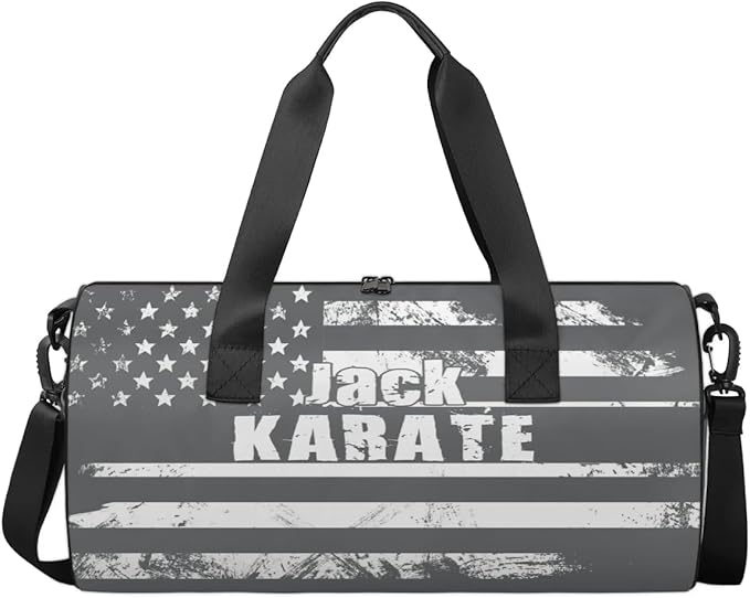 Personalized-Martial-Arts-Gear-Bag for Karate Teakwondo, Custom Jiujitsu Bag for Boys, Karate Teakwondo Bag for Gear Waterproof Lightweight Large USA