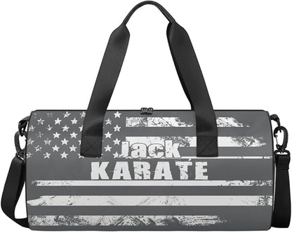 Personalized-Martial-Arts-Gear-Bag for Karate Teakwondo, Custom Jiujitsu Bag for Boys, Karate Teakwondo Bag for Gear Waterproof Lightweight Large USA