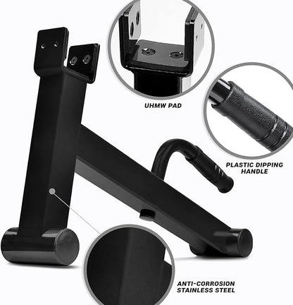 Yes4All Deadlift Jack/Barbell Stand – Holds 600lb Barbell Plates for Deadlift Exercise, Squat Wedge for Squat/Weight Training
