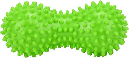 PVC Peanut Massage Ball, Peanut Massage Roller, Spiky Massage Ball, Yoga Spike Ball for Muscle Hand Planta Pedis Relaxation (Green)