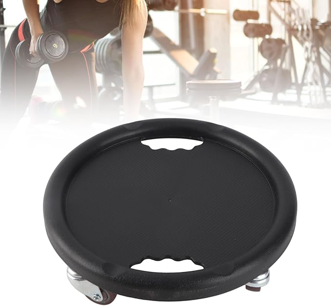 Pssopp Sliding Disc, Slip Proof Core Slider with 4 Rollers for Ab, Durable Workout Tool for Home Gym and Office Use