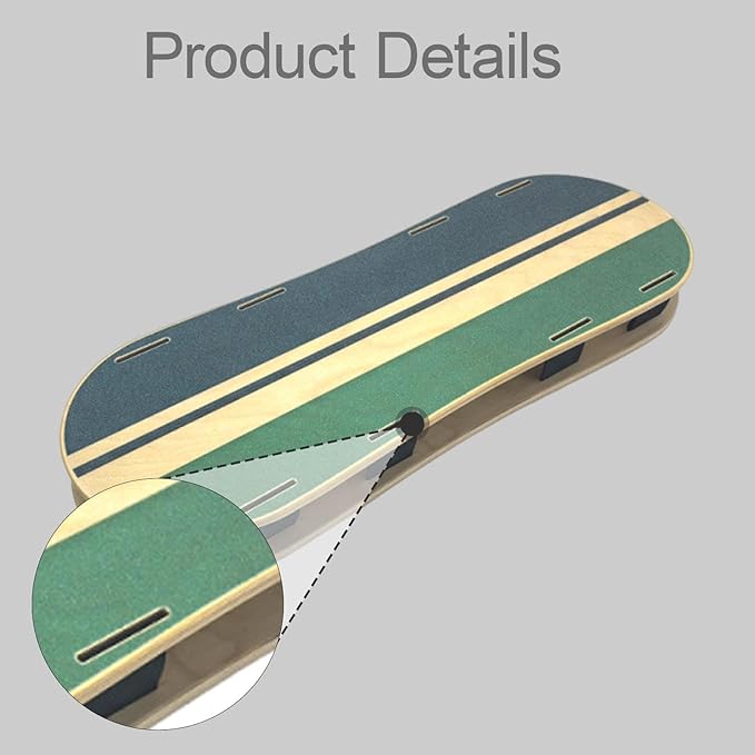 Indoor Snowboard Training Tool Practical Portable Balance Training Wooden Core