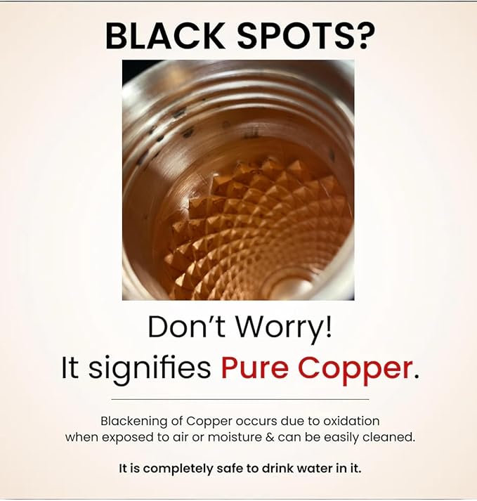 STAGLIFE Copper Water Bottles for Drinking Water for Men Women - Pure Copper Ayurvedic Water Bottle Drinking Jug - Vessel Dispenser with Ayurveda Benefits for Sports Fitness Yoga - 33 Ounces