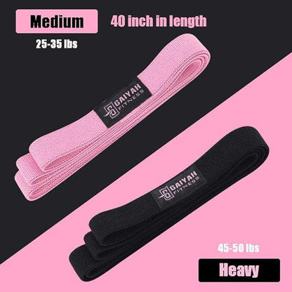 Long Resistance Bands, Fabric Resistance Bands Stretch Bands for Exercise Bands Resistance Bands Set Elastic Resistance Bands for Working Out Women Resistance Bands for Physical Therapy