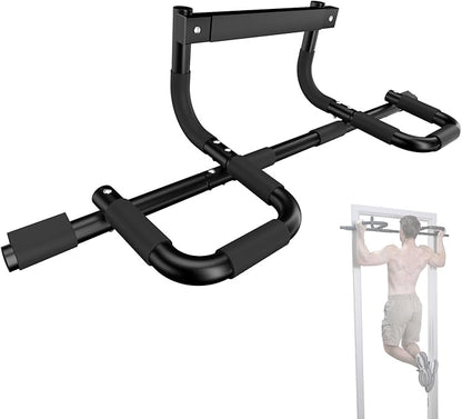NOWAKE New Version Multi-Grip Pull up bar For Doorway,330lbs Heavy Duty 47.3 Inch Extra Width Portable Functional Ergonomic Design Door Frame Pull Up Bar With USA Patent For Home Gym Exercise