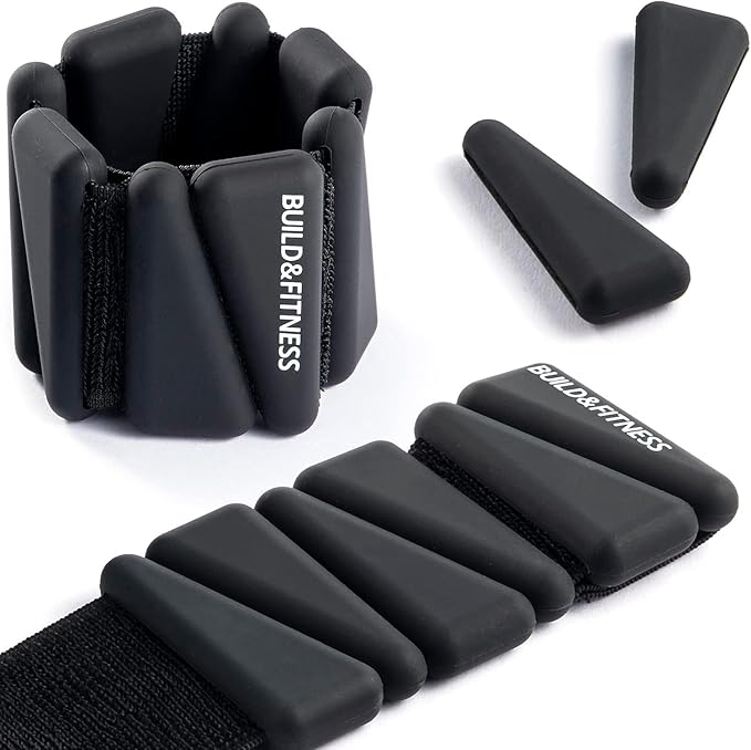 Wrist & Ankle Weights, Adjustable Bands for Women & Men Workouts, Set of 2 – 2lb or 4lb (1lb or 2lb each strap) Ideal for Runs, Jogs, Walks, Yoga, Dance, Pilates, Cardio, Aerobics, Strength Training