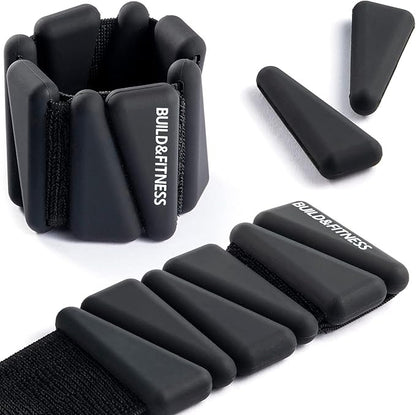 Wrist & Ankle Weights, Adjustable Bands for Women & Men Workouts, Set of 2 – 2lb or 4lb (1lb or 2lb each strap) Ideal for Runs, Jogs, Walks, Yoga, Dance, Pilates, Cardio, Aerobics, Strength Training