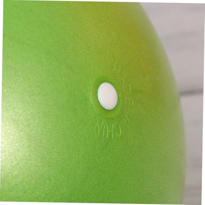 2pcs Anti-Burst Yoga Ball PVC Exercise Balancing Stability Trainer Thickened Mini Pilates Ball for Fitness Training and Gym Use (15-35cm Random Size, Orange+Green)