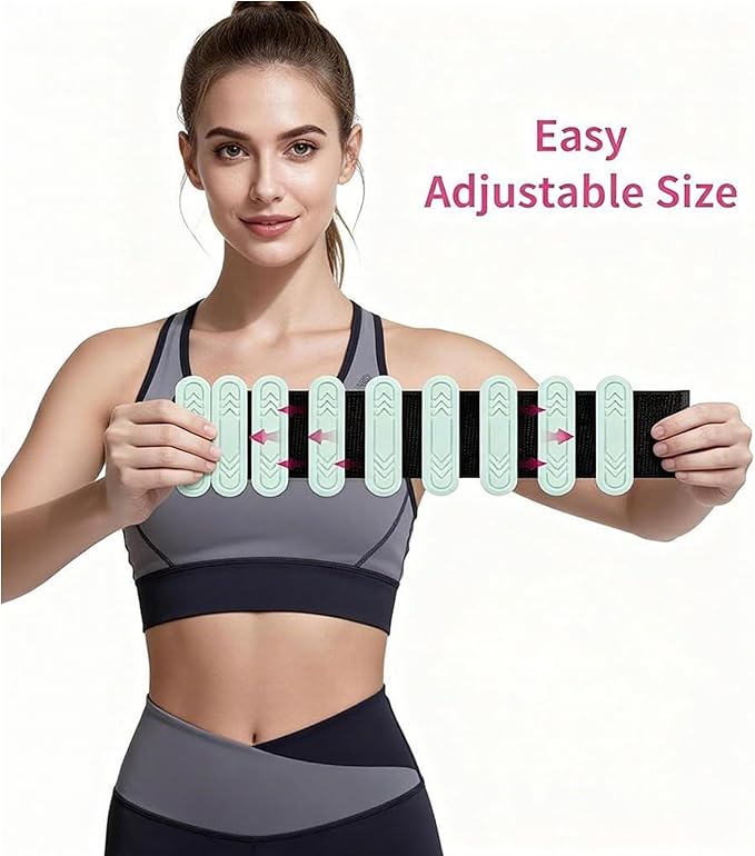 Wrist & Ankle Weights for Women Men, 1lb/2lb/4lb Set of 2 - Adjustable Wearable Weighted Bands, Waterproof Silicone Arm & Leg Weights for Pilates, Yoga, Walking, Dance, Home Workout & Gym