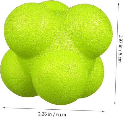 6 Pcs Hexagonal Reaction Balls for Fitness Training High Difficulty Agility Balls with Strong Durability for Hand Eye Coordination Goalkeeper Exercise and Sports Reaction Skills