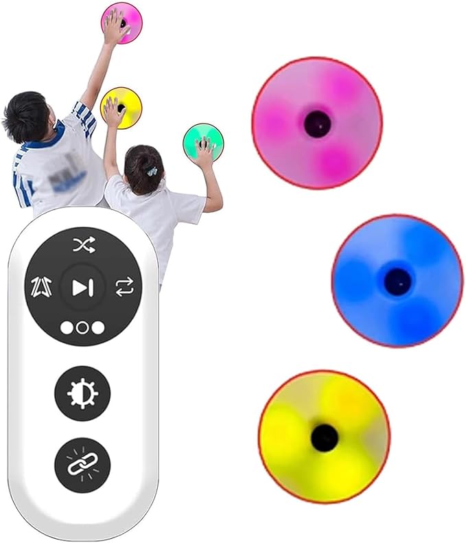TsoLay Agile Reaction Speed Training Kit, Speed Drills Fitness Lights, 3/4/6/8/10 Light+1 Remote Control, 4 Modes, 270° Viewing Angle and 10cm Height Sensing Distance for Coaches, Gyms