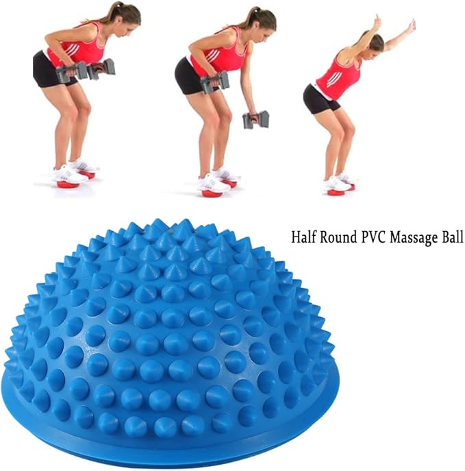 Hedgehog Balance Pods, Foot Massage Half Ball Balance Pods Spiky for Kids Adults Sports, Foot Massage, Stability Training