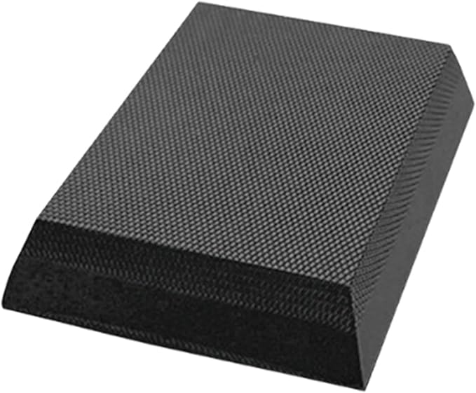 Exercise Balance Pad Foam Mat Trapezoid Comfortable Balance Cushion Knee Pad for Outdoor Pilates Home Gym Meditation Indoor, black
